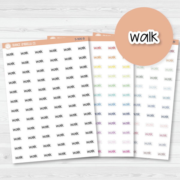Walk Jen Plans Script Planner Stickers | FJP | S-906