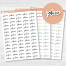 Pedicure Script Planner Stickers | F2 | S-929
