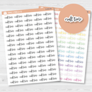 Craft Time Script Planner Stickers | F2 | S-933