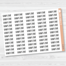 Books Due Script Planner Stickers | F1 | S-944