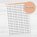 AM Routine Jen Plans Script Planner Stickers | FJP Clear Matte | S-981-BCM