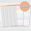AM Routine Jen Plans Script Planner Stickers | FJP | S-981