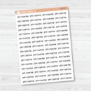 PM Routine Jen Plans Script Planner Stickers | FJP | S-988