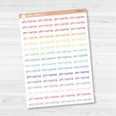 PM Routine Jen Plans Script Planner Stickers | FJP | S-988