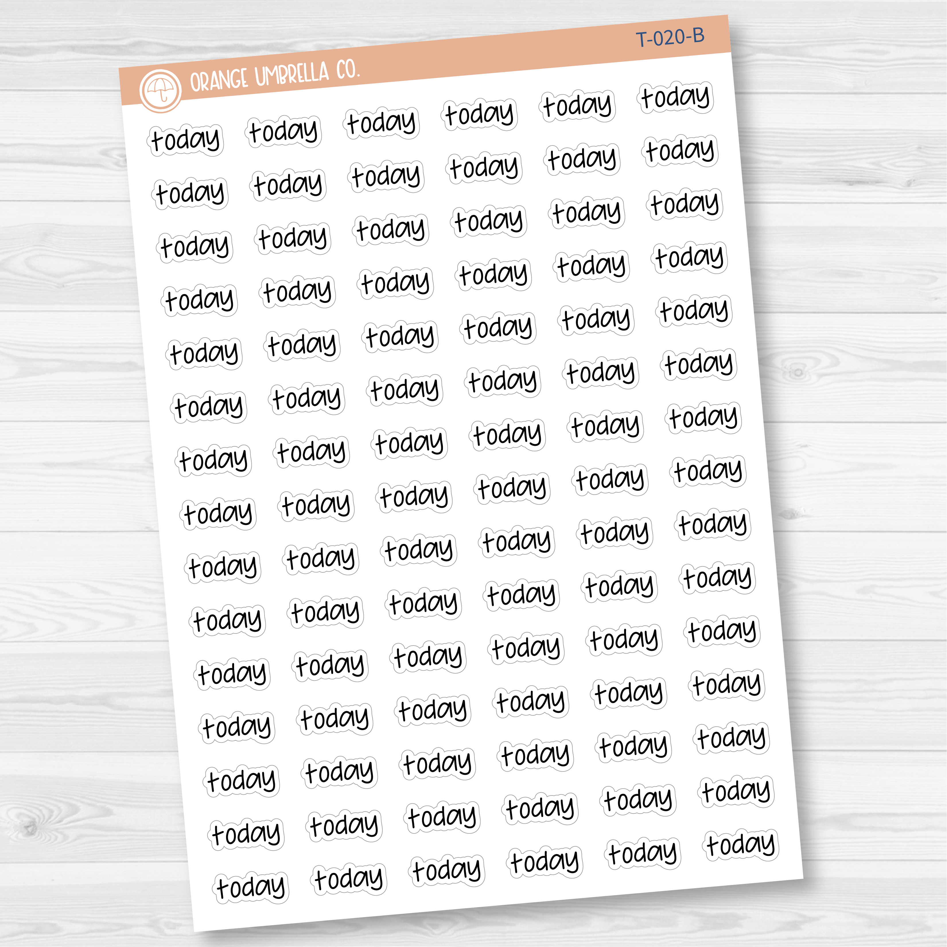 Today Jen Plans Script Planner Stickers | FJP | T-020