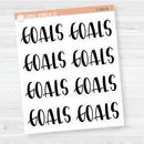 Goals Header Script Planner Stickers | F1 | T-088-B