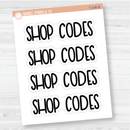 Hobby Dashboard Header Script Planner Stickers | F8 | T-105 - T-109