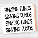 Budget Fund Dashboard Header Script Planner Stickers | F8 | T-116-117-B
