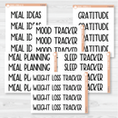 Health Dashboard Header Script Planner Stickers | F8 | T-119-T-124
