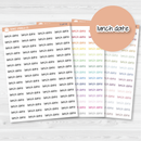 Lunch Date Jen Plans Script Planner Stickers | FJP | T-147