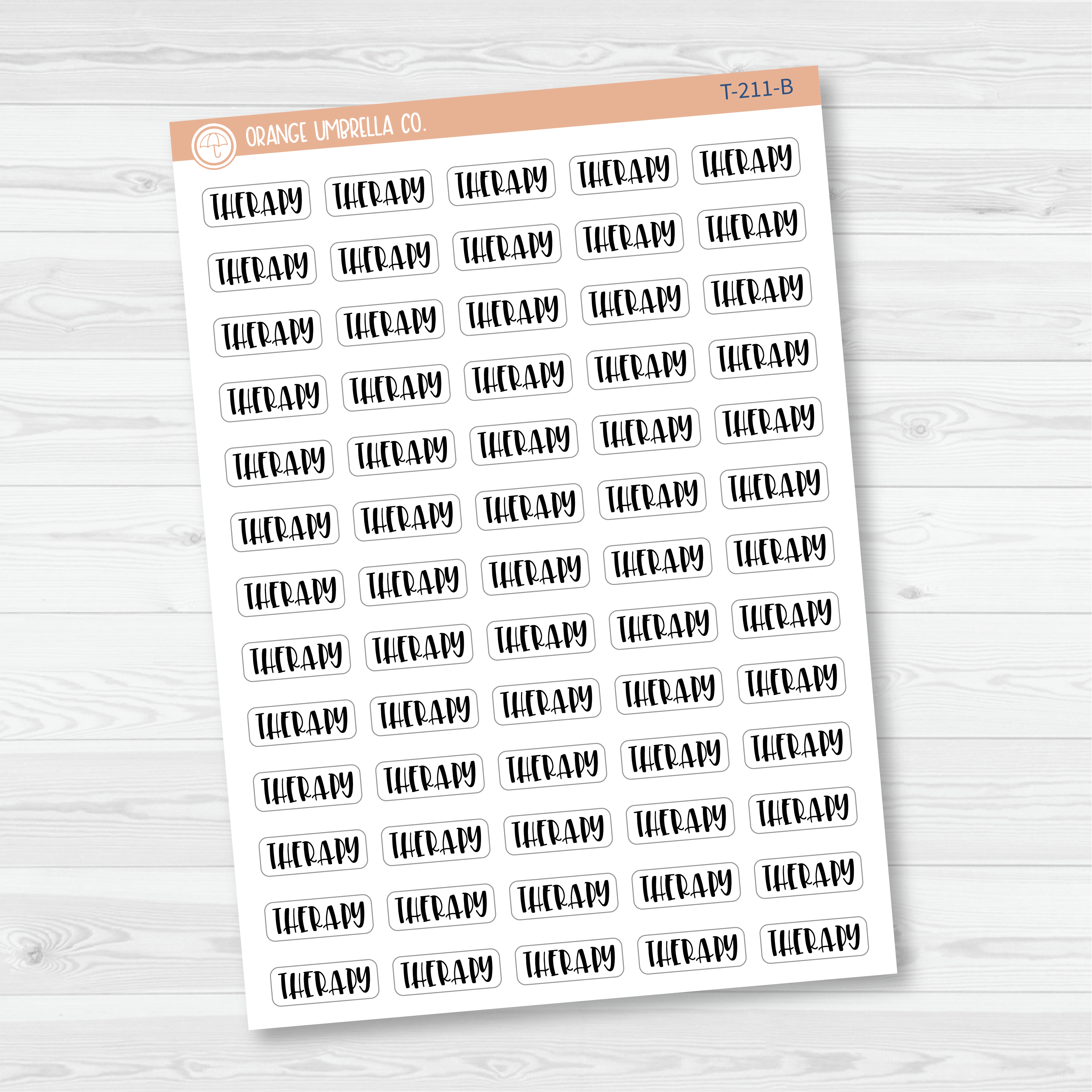 Therapy Script Planner Stickers | F1 | T-211