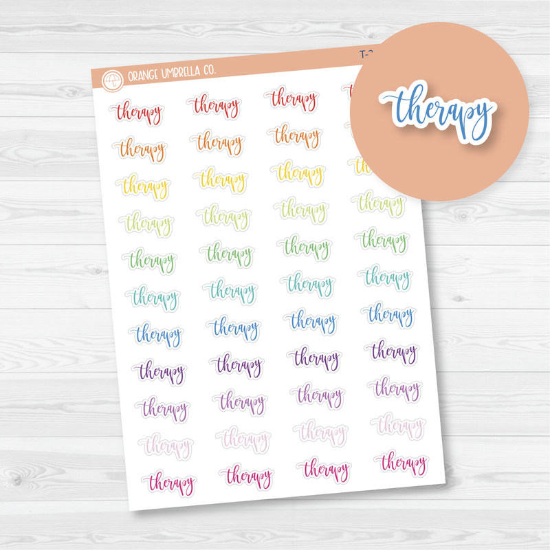 Therapy Script Planner Stickers and Labels| F2 | 944-038-051L-WH