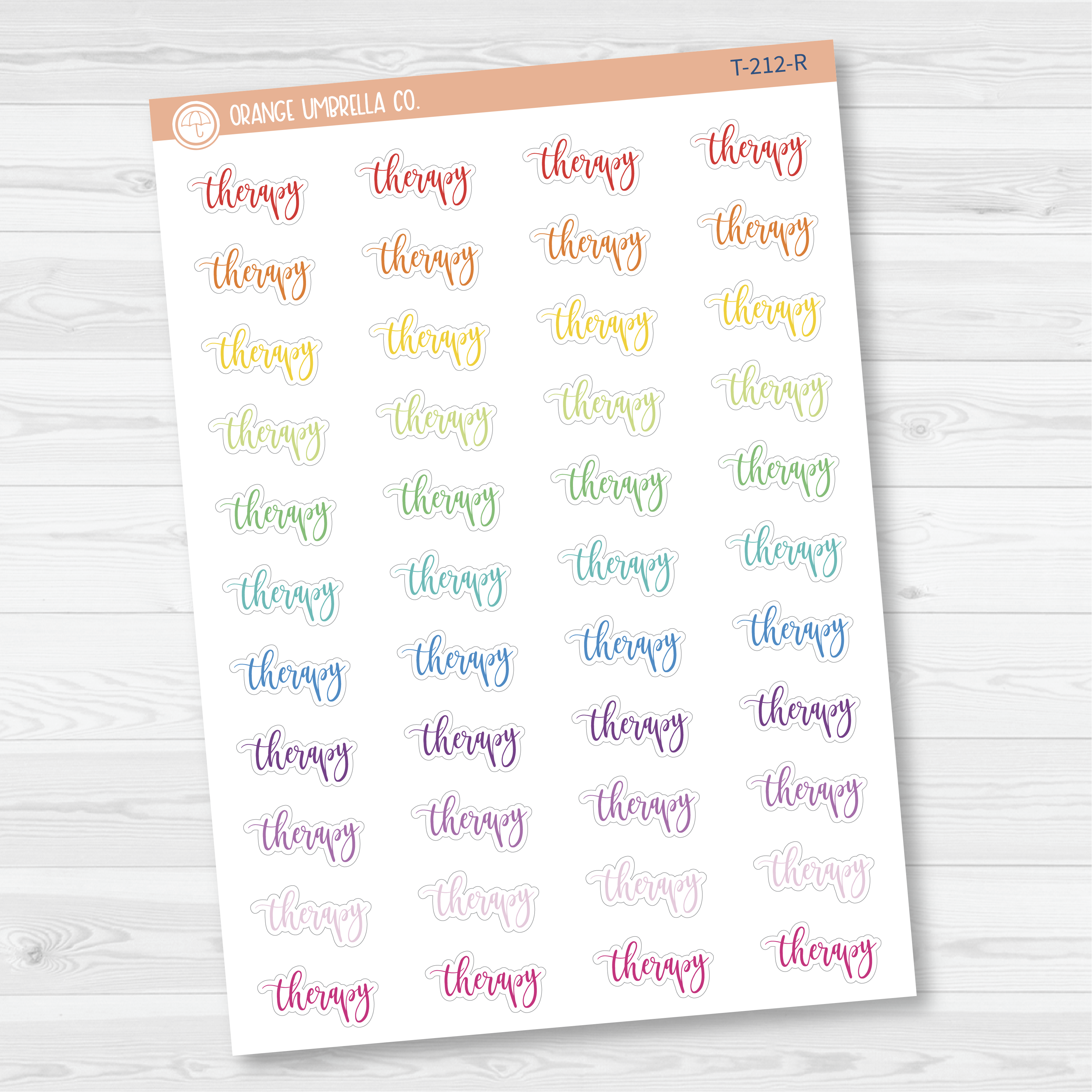 Therapy Script Planner Stickers | F2 | T-212