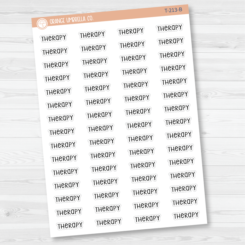 Therapy Script Planner Stickers | F3  | T-213