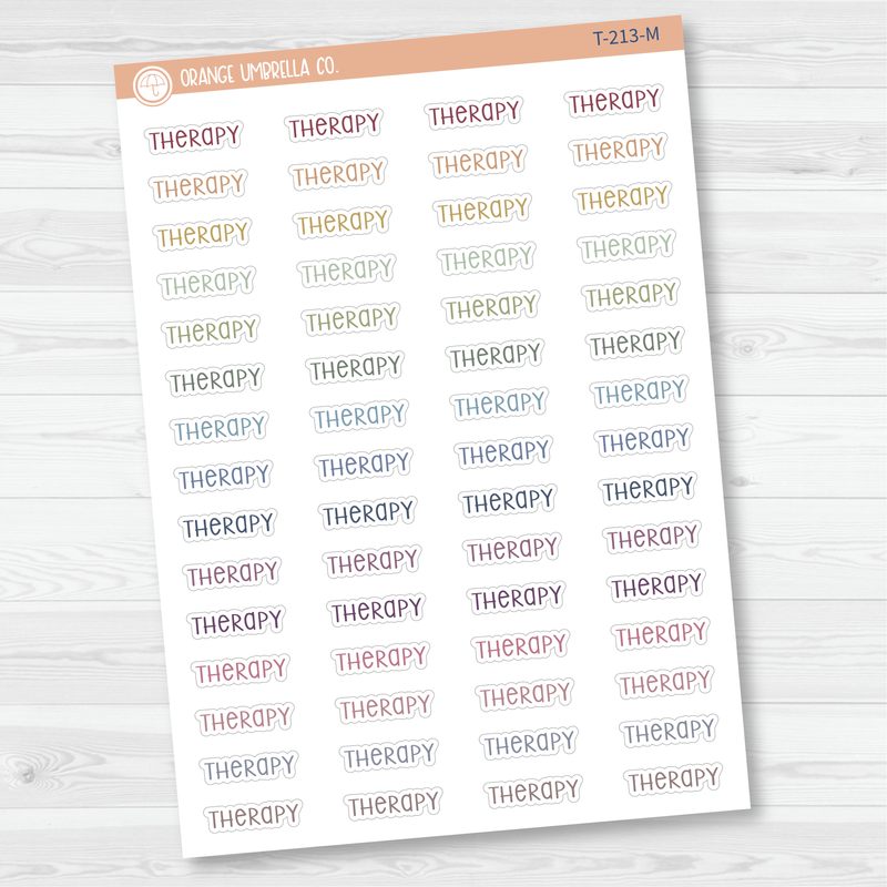 Therapy Script Planner Stickers | F3  | T-213