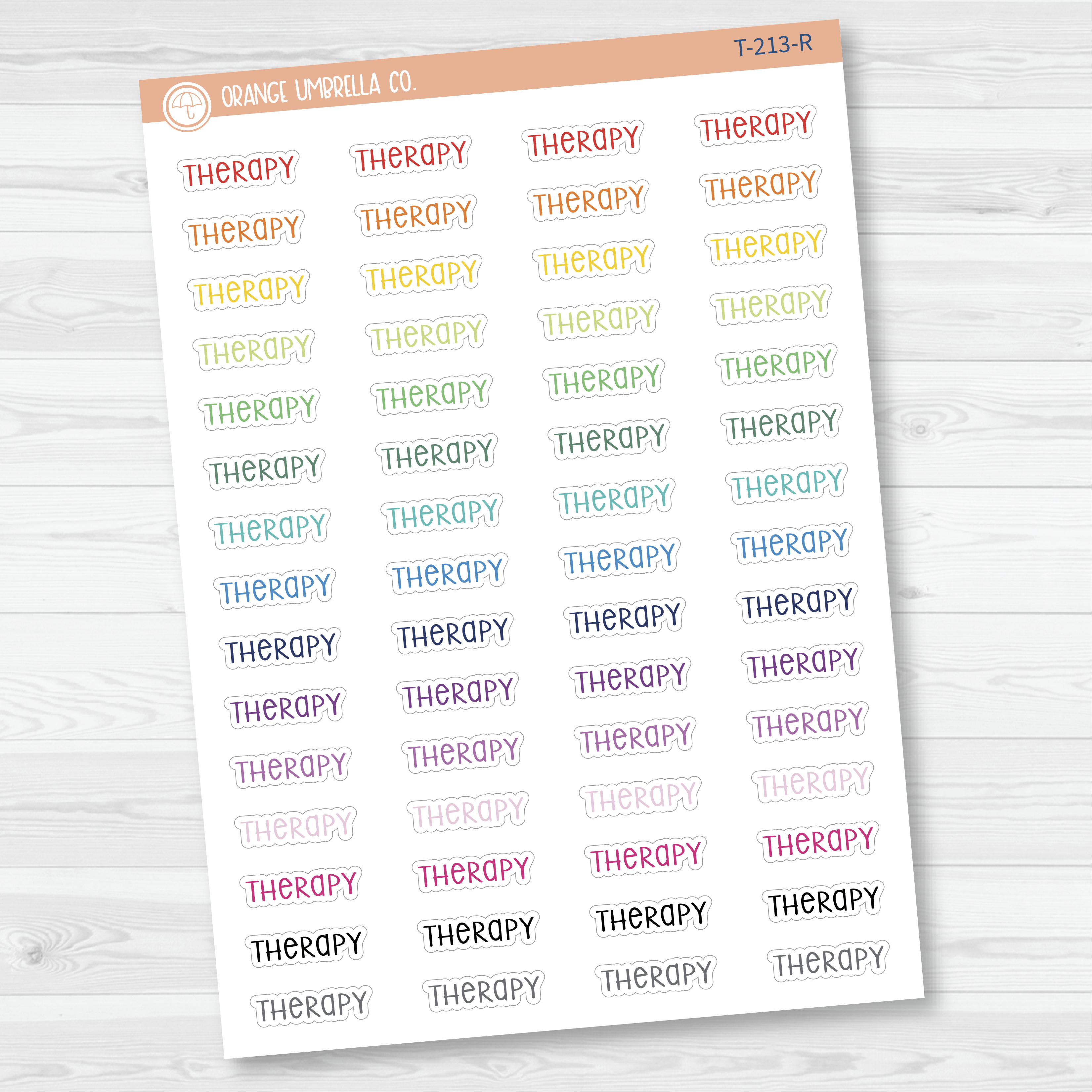 Therapy Script Planner Stickers | F3  | T-213