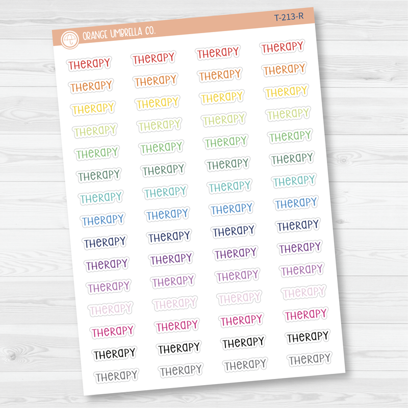 Therapy Script Planner Stickers | F3  | T-213