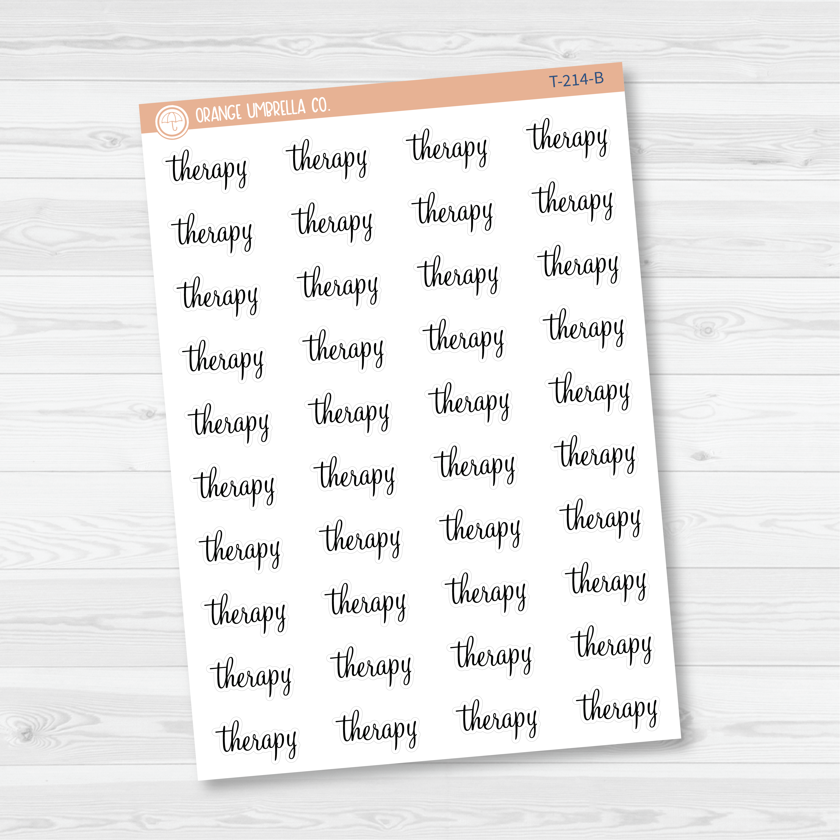 Therapy Script Planner Stickers | F4  | T-214