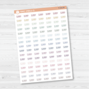 Sleep Script Planner Stickers | F3  | T-215