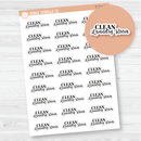 Clean Laundry Room Script Planner Stickers | FC10 | T-238-B