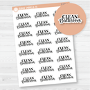 Clean Bathroom Script Planner Stickers | FC10 | T-239-B
