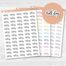Half Day Script Planner Stickers | F2 | T-252