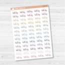 Half Day Script Planner Stickers | F2 | T-252
