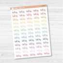 Half Day Script Planner Stickers | F2 | T-252