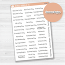 US Holidays Julie's Plans Script Planner Stickers | JF | T-281-B