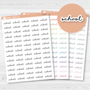 School Script Planner Stickers | F5 | T-301