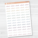 School Script Planner Stickers | F5 | T-301