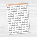 Day Off Script Planner Stickers | F4 | T-303