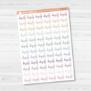 Day Off Script Planner Stickers | F4 | T-303