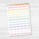 Day Off Script Planner Stickers | F4 | T-303