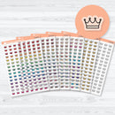 crown clear matte transparent faith icon planner stickers for inductive bible study kingdom of god authority