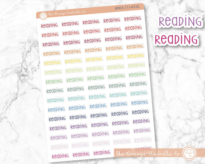 Reading Script Planner Stickers | F3  | S-759