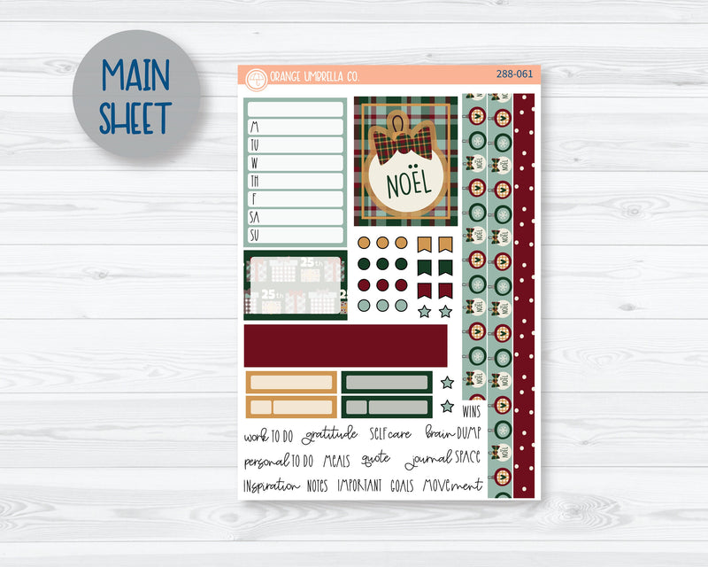 7x9 Passion Weekly Planner Kit Stickers | Santa Stop Here 288-061
