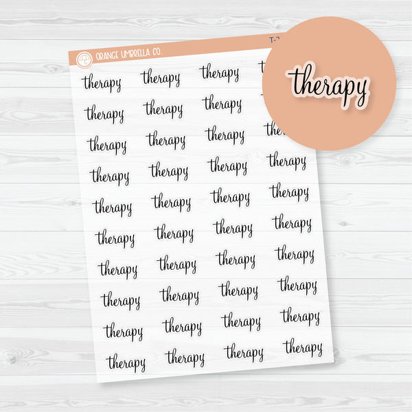 Therapy Script Planner Stickers and Labels | F4 Clear Matte | T-214-BCM