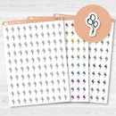Hand-Doodled Balloons Icon Planner Stickers | I-426