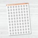 Laundry Icons | Hand Doodled Washing Machine Planner Stickers | I-428