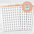 Laundry Icons | Hand Doodled Washing Machine Planner Stickers | I-428