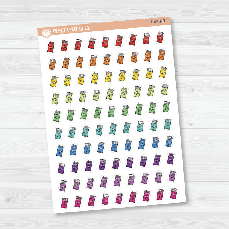 Happy Mail Icons | Hand Doodled Sticker Mail Planner Stickers | I-430