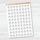 Groceries Icon Planner Stickers | Hand Doodled Grocery Trip | I-432