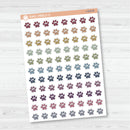 Hand Doodled Paw Print Icon | Vet Groomer Planner Stickers | I-433