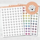 Hand Doodled Paw Print Icon | Vet Groomer Planner Stickers | I-433