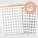 Pay Bill Icons | Hand Doodled Bills Planner Stickers | I-437