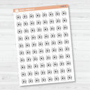 Television Icons | Hand Doodled TV Icon Planner Stickers | I-438
