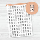 Prescription Icons | Hand Doodled RX Medicine Bottle Planner Stickers | Clear Matte | I-440-BCM