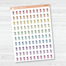 Meal Icons | Hand Doodled Fork and Knife Icon Planner Stickers | I-444