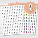 Paint Nails Icon| Hand Doodled Nail Polish Planner Stickers | I-445